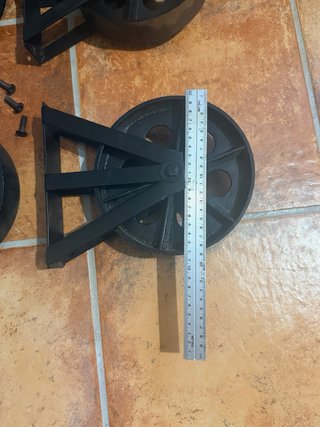 4 Ruedas de Forja Negras