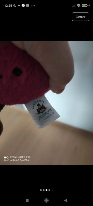 Peluche Pareja Cerezas Corazón Jellycat