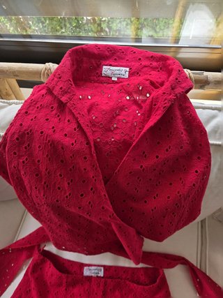 Conjunto Rojo Mercedes Romero Talla M Mujer