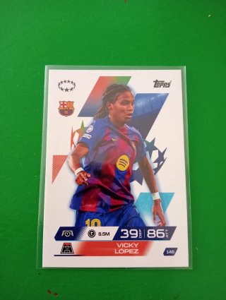 Cromo Vicky López FC Barcelona Topps