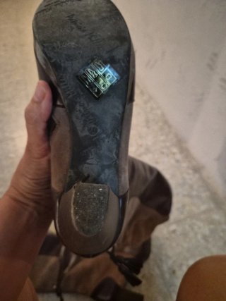 Botas de piel y ante marrones