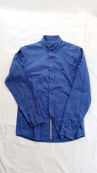 Camisa Fred Perry Original Nueva, Slim Fit Talla S