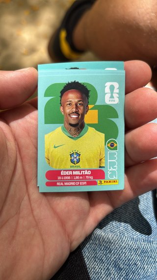 Cromo Panini Éder Militão Brasil 2026