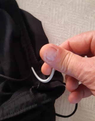 Enhebrador muelle para cordon / elastico pantalon.