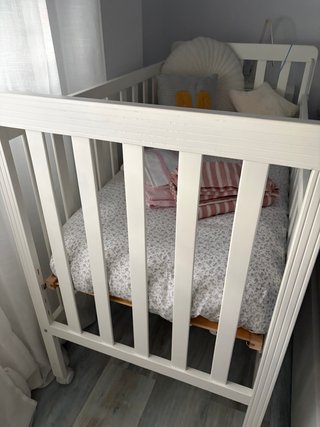 Cuna bebé con textiles