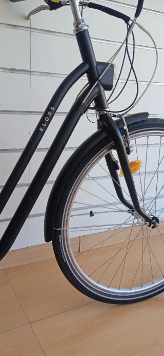 Bicicleta Eléctrica B Twin Elops Negra