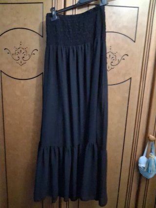 Falda larga Sense boho talla única negra