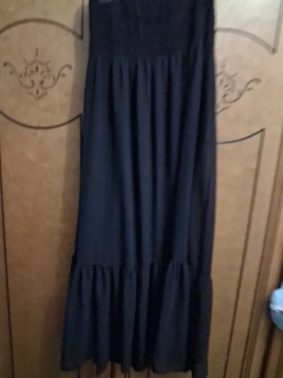Falda larga Sense boho talla única negra