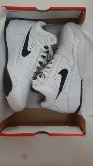 Nike Air Flight Lite Mid Blancas/Negras