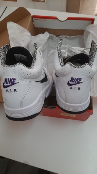 Nike Air Flight Lite Mid Blancas/Negras