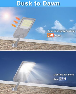 FAROLA LED PANEL SOLAR INTEGRADO