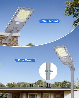 FAROLA LED PANEL SOLAR INTEGRADO