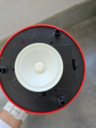 Bola de nieve Navidad con luz y música