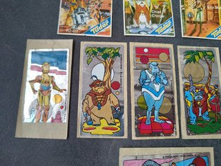 Super lote pegatinas chicles y tudor Ewoks Droids