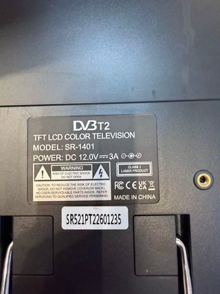 KCR TV Digital Portátil DVB-T2,14.0 Pulgadas LCD