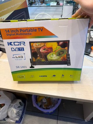 KCR TV Digital Portátil DVB-T2,14.0 Pulgadas LCD