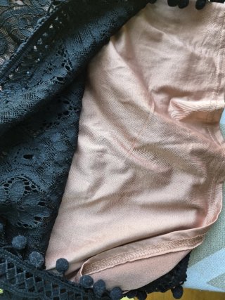 Vestido negro encaje talla M