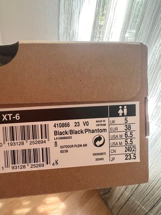 Salomon XT6 Zapatillas Running Negras Talla 38