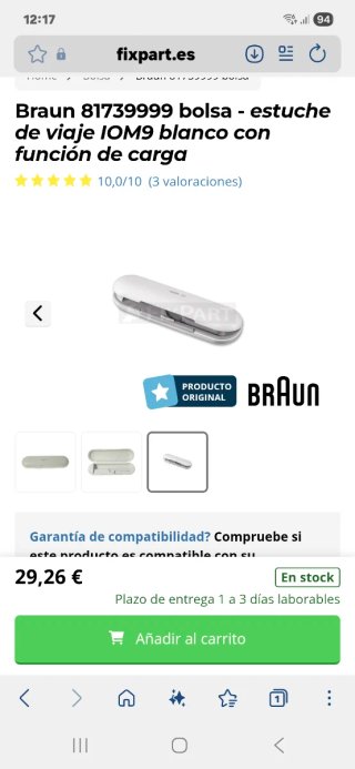 Funda viaje Oral-B iO + cargador y base cabezales