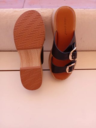 Sandalias de verano Ideal Shoes negras