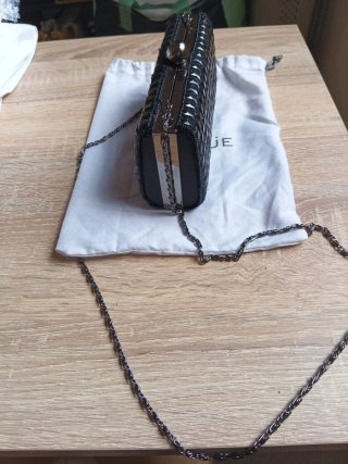 Bolso de fiesta Uterqüe negro