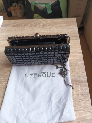Bolso de fiesta Uterqüe negro