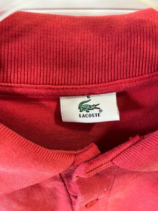 Polo Lacoste Rojo Básico
