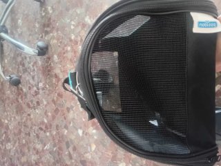 Transportín perro pequeño negro y turquesa
