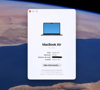 MacBook Air M2 16GB RAM Bateria sólo 50 ciclos