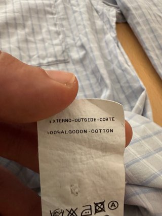 Camisa Adolfo Domínguez Algodón Azul Talla L