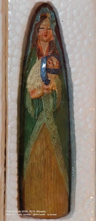 Belén resina imitación madera 6 figuras