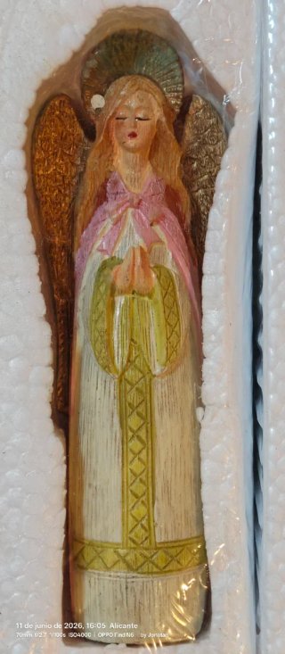 Belén resina imitación madera 6 figuras