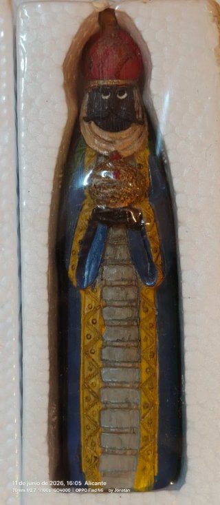 Belén resina imitación madera 6 figuras
