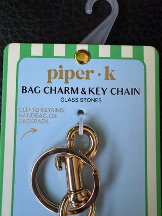 Piper-K Rana Charm Llavero Cristales