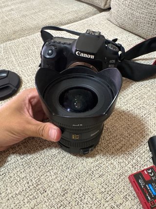 Canon EOS 90D + 3 objetivos + baterías