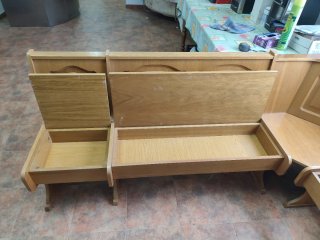 Rinconera cajonera de madera 2 módulos