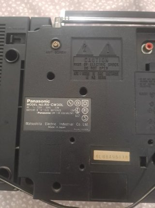 Radio Cassette Panasonic RX-CW30L