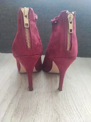 Botines La Strada Talla 38 Rojo