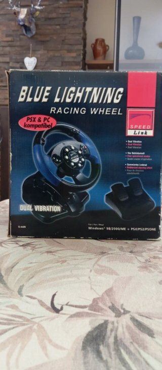 Volante Speed Link Blue Lightning PS1/PC