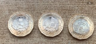 3 Monedas Conmemorativas Mundial FIFA 2026