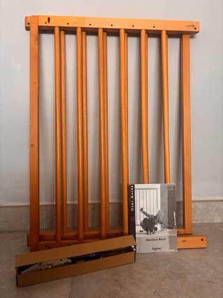 Barrera seguridad madera bebés