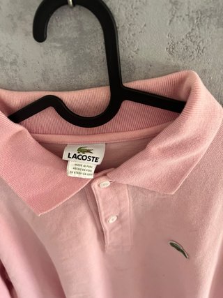 Camiseta Polo Lacoste Rosa talla xl