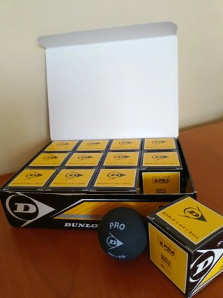 Caja 12 Pelotas Squash Dunlop Pro
