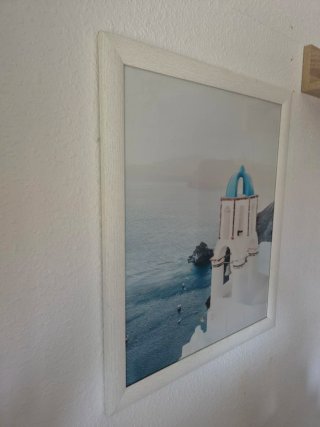 Cuadro Iglesia Azul Santorini Grecia