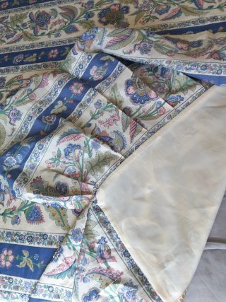 Edredón estampado floral azul 1,35