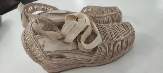 Sandalias Mango Beige Talla 36