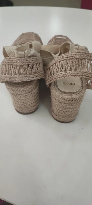 Sandalias Mango Beige Talla 36