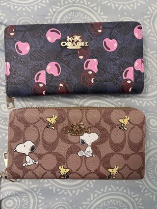 Carteras Cherry y Snoopy