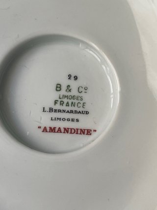 Salsera de porcelana limoges