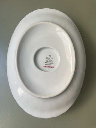Salsera de porcelana limoges